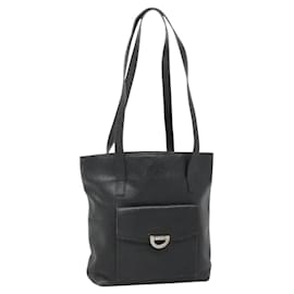 Céline Borsa a Spalla CELINE in Pelle Nera Argento Autentica 139444