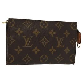 LOUIS VUITTON Pochette Monogram Bucket PM Accessorio LV Auth th6252