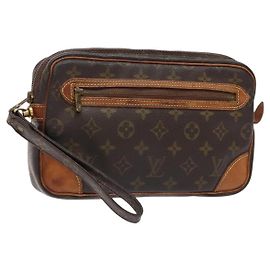 LOUIS VUITTON Clutch Marly Dragonne GM Monogram M51825 LV Auth 138717