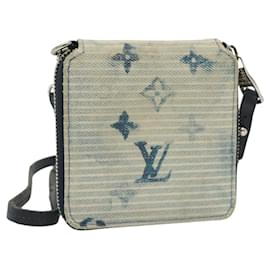 PORTAFOGLI COMPACT ZIPPY MONOGRAM ACQUARELLO BLU LOUIS VUITTON M80461 Auth bs28348