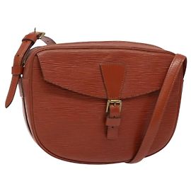 LOUIS VUITTON Borsa a Spalla Epi Jeune FilleMM Marrone M52153 LV Auth 139321
