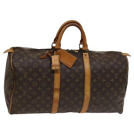 LOUIS VUITTON Bolsa Boston Monogram Keepall 50 M41426 LV Auth 137095