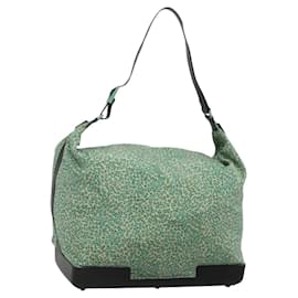 Autre Marque Borsa a spalla in nylon verde Auth sw1158 di BOTTEGA VENETA