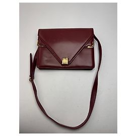 Borsa a tracolla in pelle vintage Cartier bordeaux