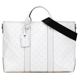 Borsa da weekend Taigarama Monogramma Bianco Louis Vuitton