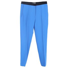 Pantalones rectos Sandro en poliéster azul