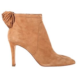 Botines con flecos Loeffler Randall en ante marrón