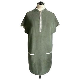 Autre Marque MUS Vestido de Toalla Chic Verde Bosque NUEVO TS
