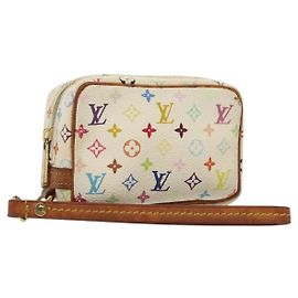 LOUIS VUITTON Trousse Wapity Multicolore Monogramma Bianco M58033 LV Auth 134685