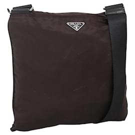 Borsa a Spalla PRADA Nylon Nero Argento Autentica 137625