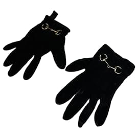 Gucci Ski gloves Leather Gloves Black Nylon ref.2486158 - Joli Closet