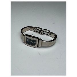 Vintage Balenciaga Stahl Quarz Uhr Silber