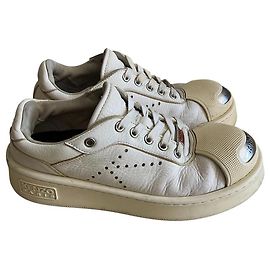 Sneakers Kenzo Hoops Low-Top Steel Toe in pelle bianca