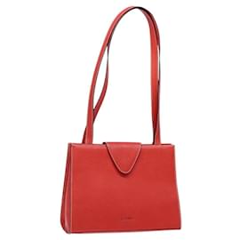 Borsa Tote LOEWE in pelle rossa e oro Auth bs28739