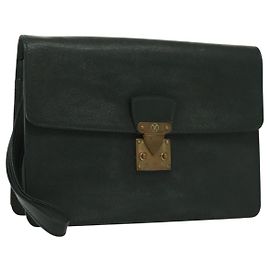 LOUIS VUITTON Pochette Kourad in Taiga Borsa Clutch Épicea M30194 LV Auth th6278