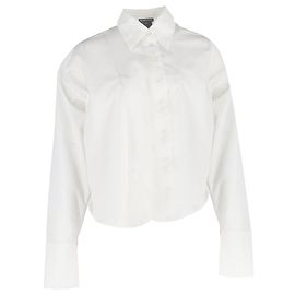 Camisa de una manga Ann Demeulemeester en algodón blanco