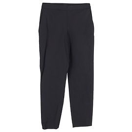 Gerade geschnittene Hose aus schwarzer Wolle von Theory
