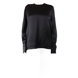 Autre Marque Blouse en satin noir Raey - taille UK 12