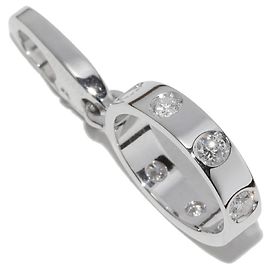 Cartier Pendente Charm Baby Love in K18WG con Diamanti Completi