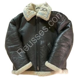 Giacca Aviatore Graffiti Balenciaga - Pelle e Pelliccia - M / L - Come Nuova