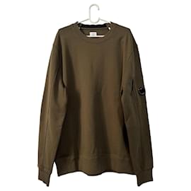 CP Company Diagonal Raised Fleece Sweatshirt Grün
