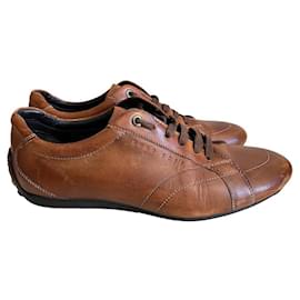 Sneakers Hugo Boss in pelle marrone