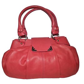 Bolso de mano Emporio Armani de cuero rojo