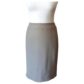 Giorgio Armani Falda Midi Gris de Armani