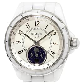 Chanel J12 Uhr mit silbernem Zifferblatt H3404