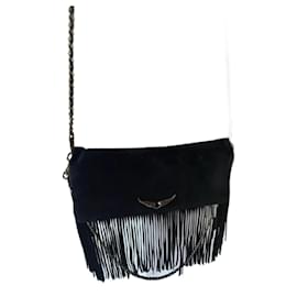 Zadig & Voltaire Pochette in Suede con Frange Rock 2025