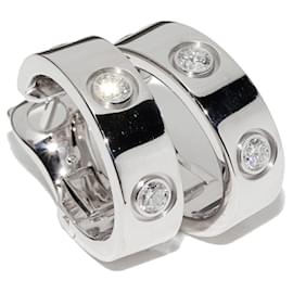 Orecchini in diamante in oro bianco Au750 Cartier Love