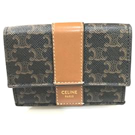 CELINE Triomphe Kleine Dreifach-Compact-Geldbörse - Céline