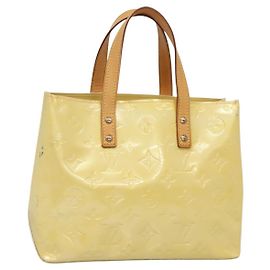 LOUIS VUITTON Borsa a Mano Monogram Vernis Reade PM Perle M91336 LV Auth 140064