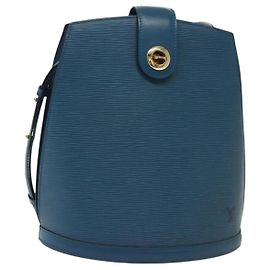 LOUIS VUITTON Borsa a Spalla Epi Cluny Blu M52255 LV Auth BA5000