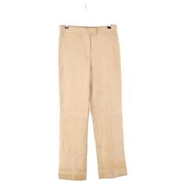 Stouls Pantalones rectos de ante beige