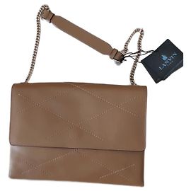 Borsa tote Lanvin Sugar in pelle color cammello