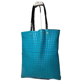 Borsa Vintage Pleats Please Issey Miyake Blu Nero