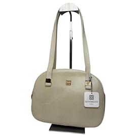 Borsa in pelle beige con stampa a serpente Vintage Givenchy