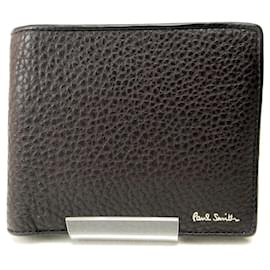 Cartera de cuero plegable Paul Smith