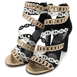 Hermès Chaine d'Ancre35 Wildleder-Sandalen