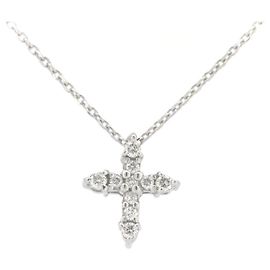 Autre Marque Collana Croce in Diamante Star Jewelry Au750