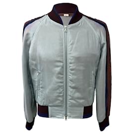Bedruckte Bomberjacke von Dries Van Noten aus mehrfarbigem Seidenstoff