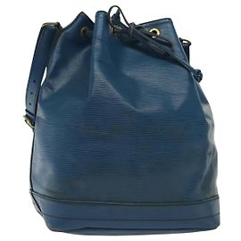 LOUIS VUITTON Bolso de Hombro Epi Noe Azul Toledo M44005 LV Auth th6292