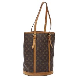 LOUIS VUITTON Monogram Bucket GM Shoulder Bag M42236 LV Auth 138643