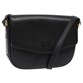 Autre Marque Borsa a Spalla Burberrys in Pelle Oro e Nero Auth BA5110