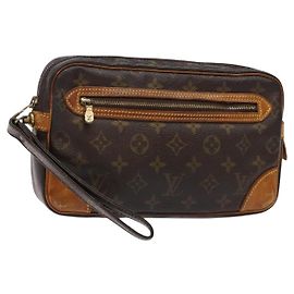 LOUIS VUITTON Clutch Marly Dragonne GM Monogram M51825 LV Auth th6269