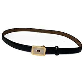Vintage Dior Ledergürtel schwarz