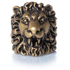 Gucci, Unisex Löwenkopf-Ring aus Gold