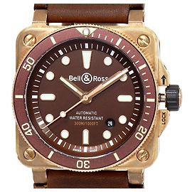 Autre Marque Orologio da immersione Heritage BR03-92 con quadrante marrone Bell & Ross BR0392-D-BR-BR Edizione limitata