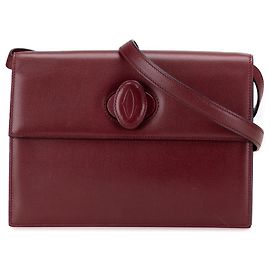 Cartier Rote Leder Must de Cartier Umhängetasche